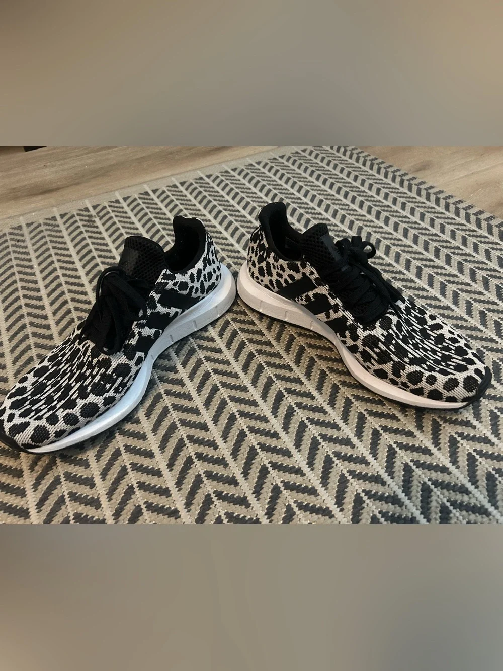 Adidas Women's Swift Run 1.0 Shoes- Leopard
